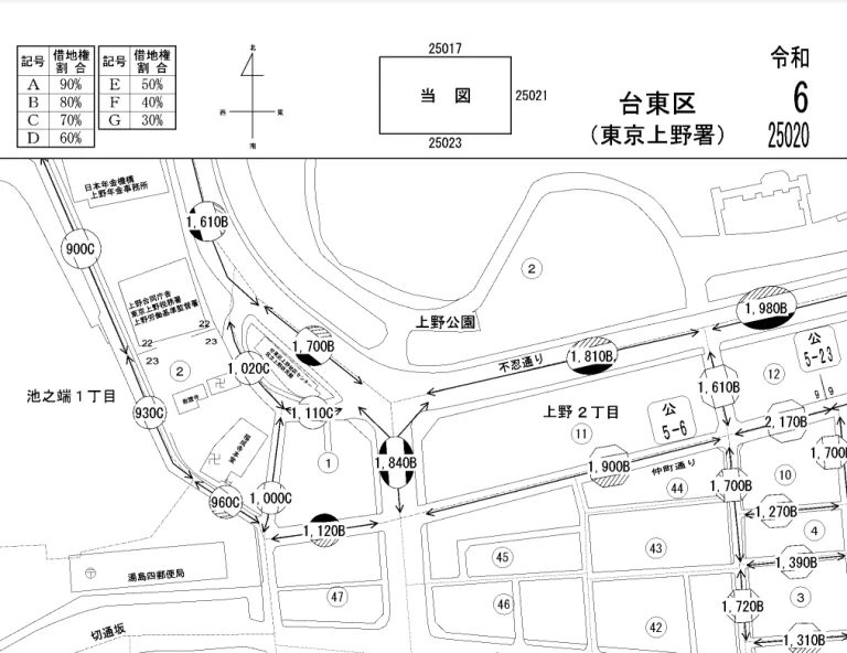 借地権割合の調べ方